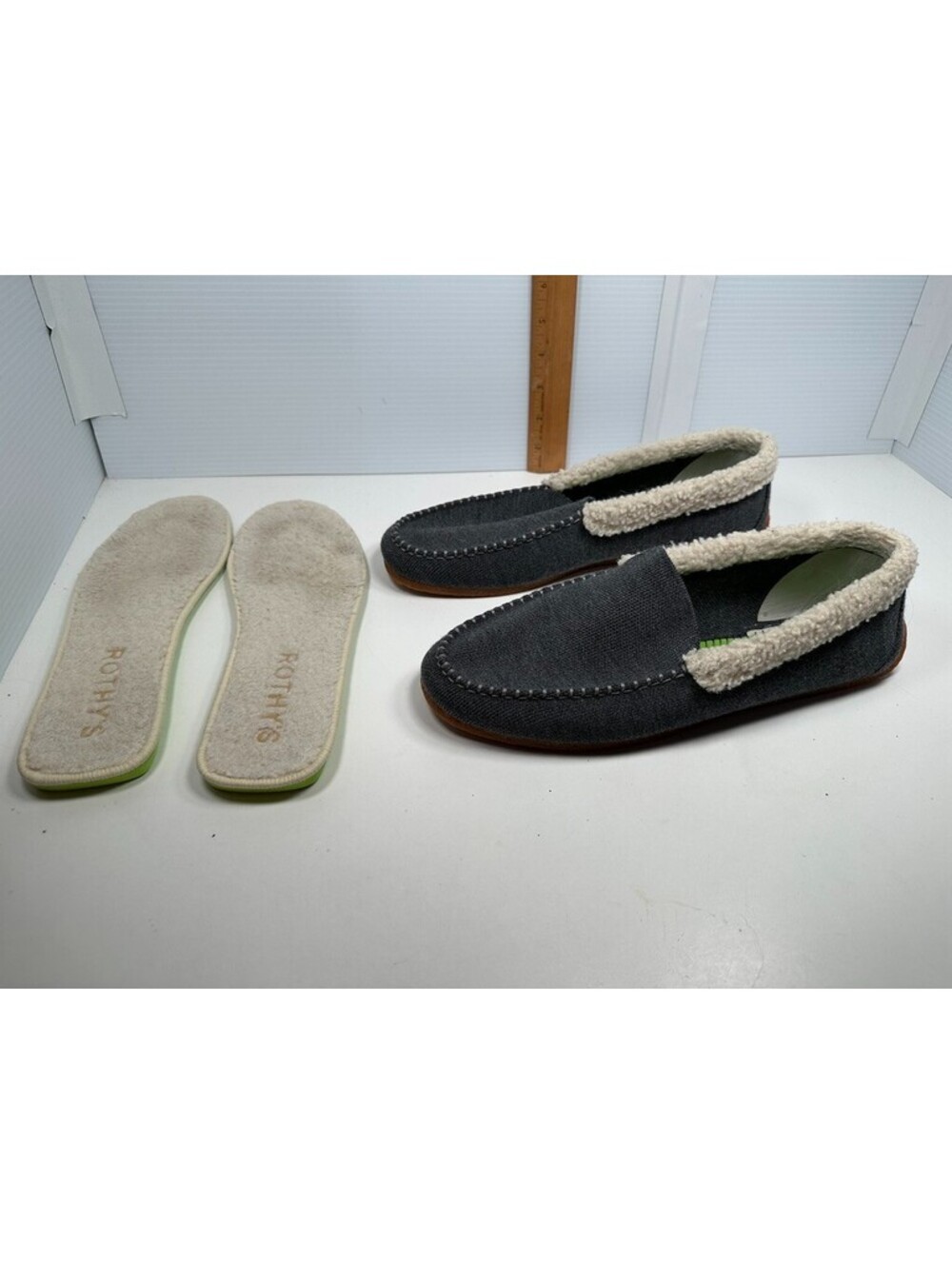 Rothy's Slipper Womens Size 11 The Scuff Gray Merino Wool Casual Slip On Shoes